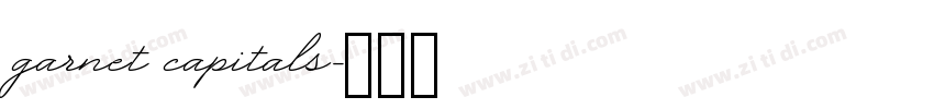 garnet capitals字体转换